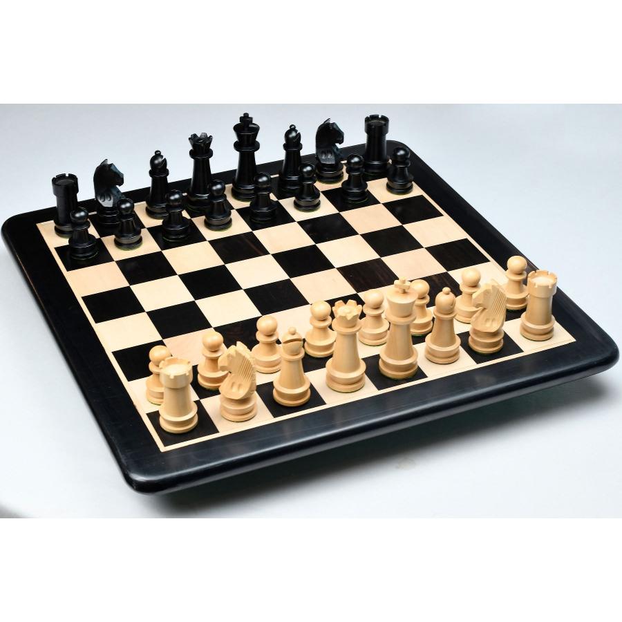 チェス駒 チャンピオンシップ・スタントン 95mm エボナイズ インド直送