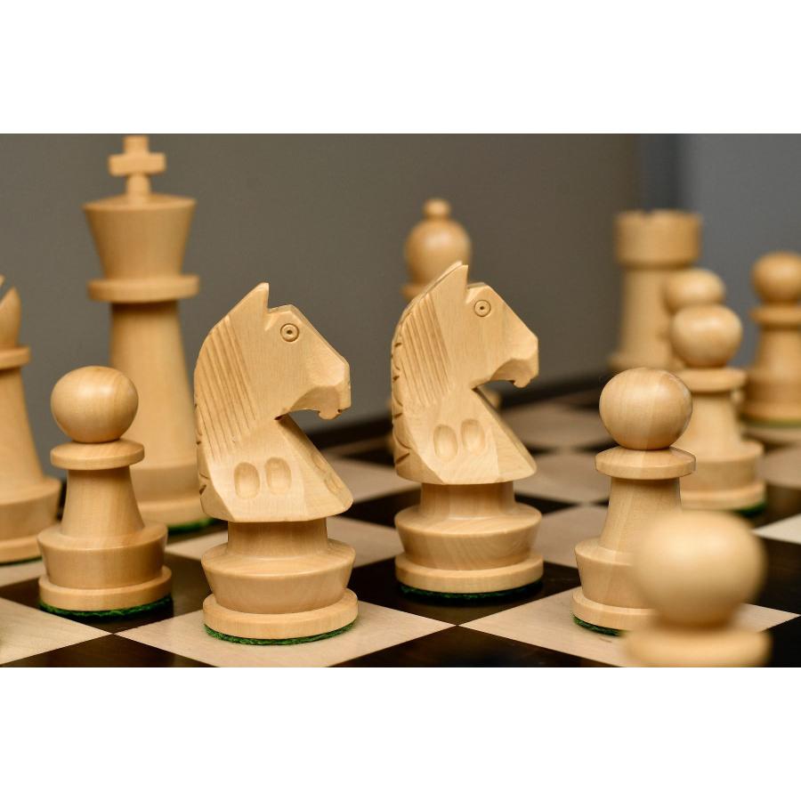 チェス駒 チャンピオンシップ・スタントン 95mm エボナイズ インド直送