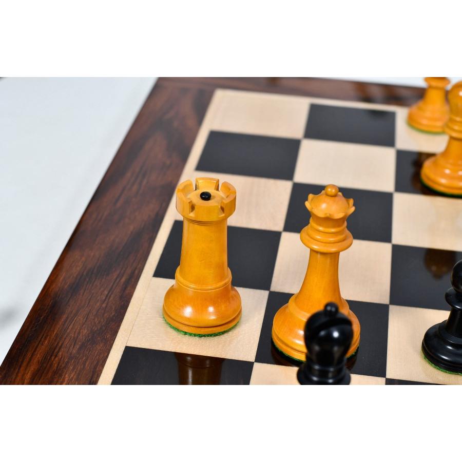 チェス駒 Richard Whitty 96mm 黒檀 インド直送 R0354 : チェス