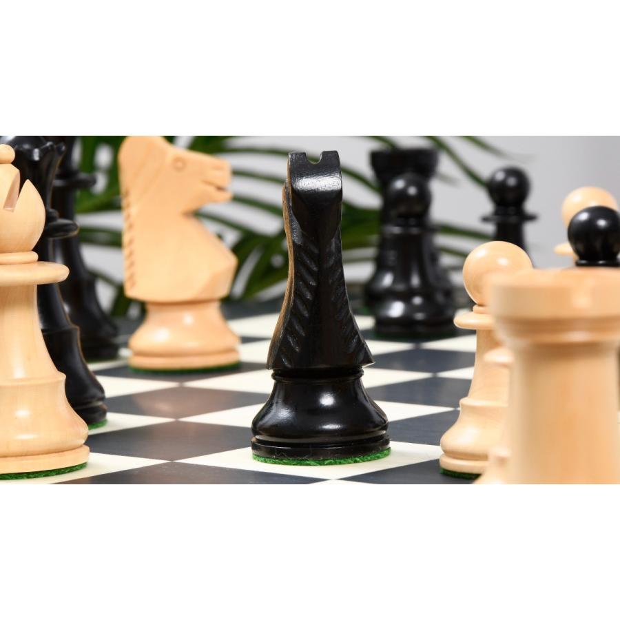 チェス駒 1978 Chess Olympiad 95mm 黒檀 インド直送 R0371 : チェス