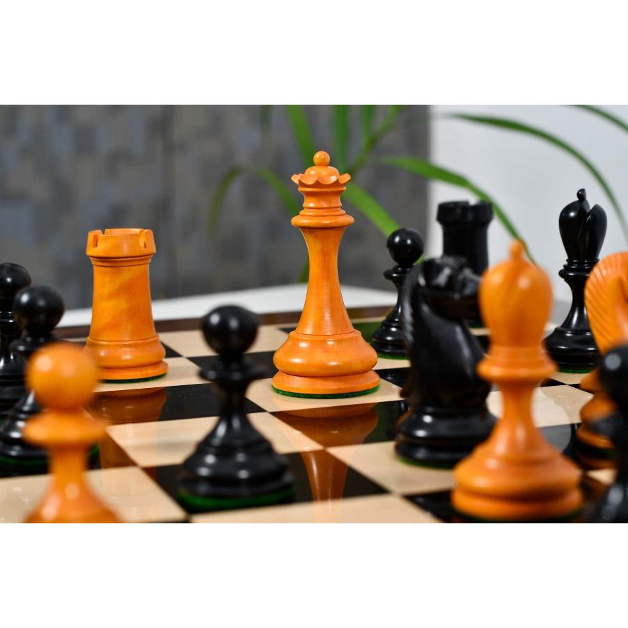 チェス駒 1860年代 British Chess Company 100mm 黒檀 インド チェス駒 1860年代 British Chess Company 100mm 黒檀 インド