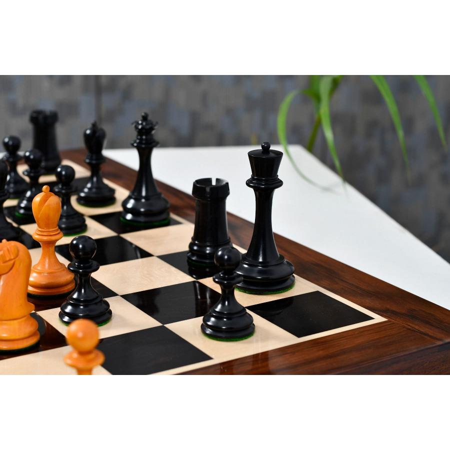 チェス駒 1860年代 British Chess Company 100mm 黒檀 インド チェス駒 1860年代 British Chess Company 100mm 黒檀 インド