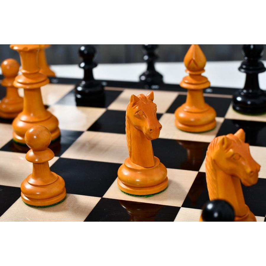 チェス駒 19世紀アンティーク・オーストリアン 108mm エボナイズ