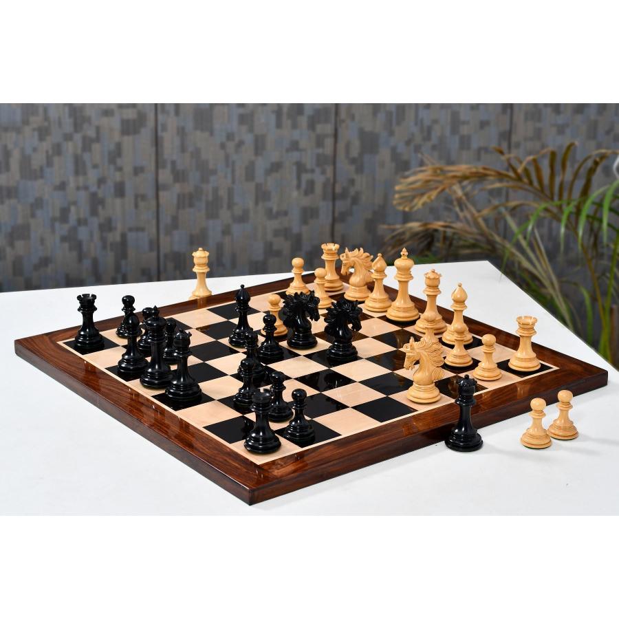 チェス駒 アラビアンナイト 107mm 黒檀 インド直送 VJ064 : チェス専門