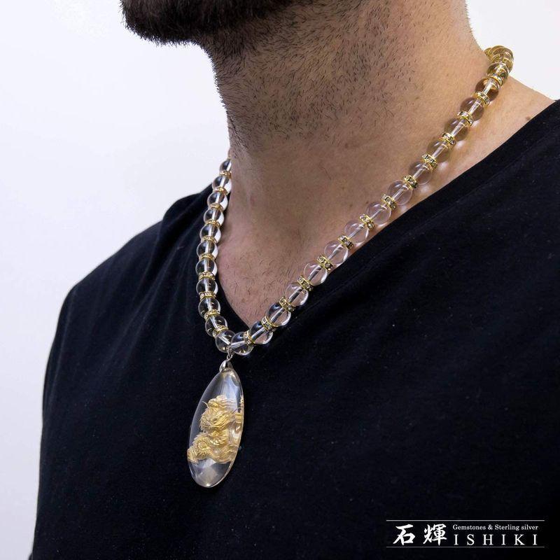 季節のおすすめ商品 天然 クリスタルペンダント 浮き彫り龍 石輝 水晶 N075 2 パワーストーン 50cm ネックレス メンズアクセサリー Www Ja Kitakyu Or Jp