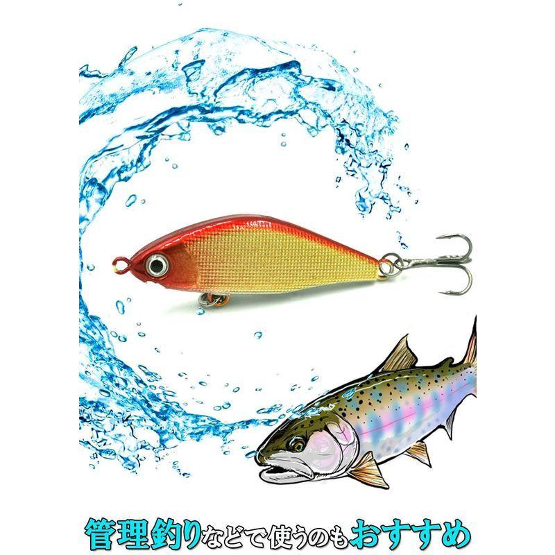 Blue Ocean ブルーオーシャン トラウト ルアー シンキング ミノー 45mm 3 8g 5個セット バス トラウト 渓流 ルアー Chez Moi 通販 Yahoo ショッピング
