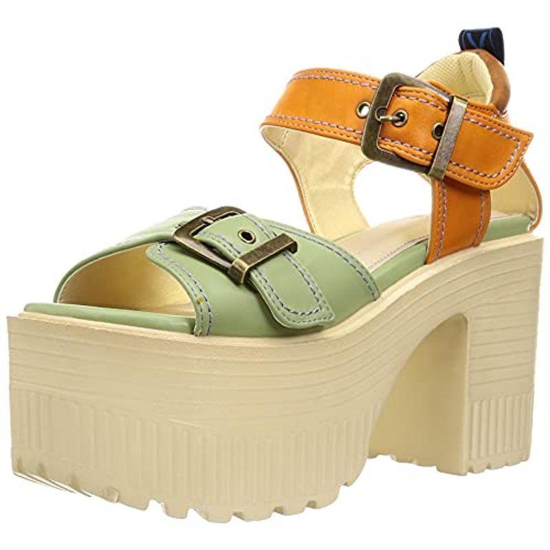 セール レディース サンダル ヨースケ グリーンコンビ Cm Cm 24 5 24 0 サンダル Brasscityraceway Com