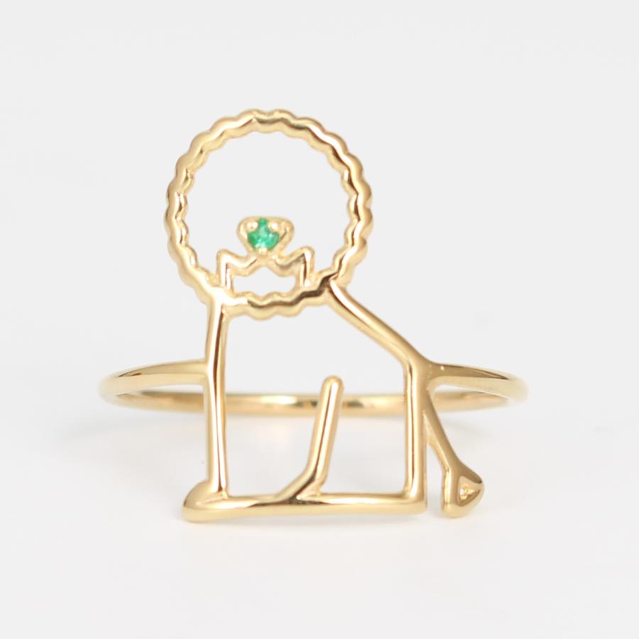 ALIITA（アリータ） リング 指輪 LEON LION EMERALD RING ライオン