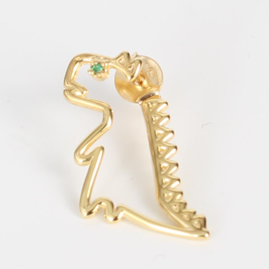 ALIITA（アリータ） ピアス DINO ESMERALDA DINOSAUR EMERALD EARRING