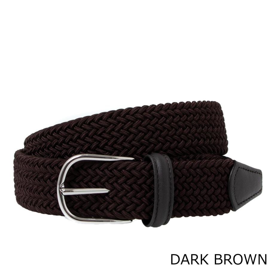 アンダーソンズ ANDERSON'S メンズ メッシュベルト CLASSIC ANDERSON'S PLAIN ELASTIC WOVEN BELT B0667 NE37/PL18｜chgardens｜03