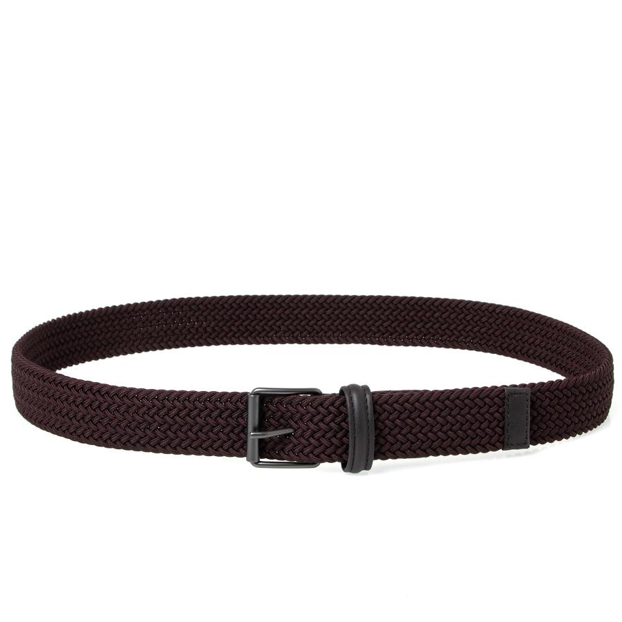 安い買蔵 アンダーソンズ ANDERSON´S メンズ メッシュベルト NARROW ELASTIC WOVEN BELT WITH NAPPA TRIMS B0765 NE65/PL18