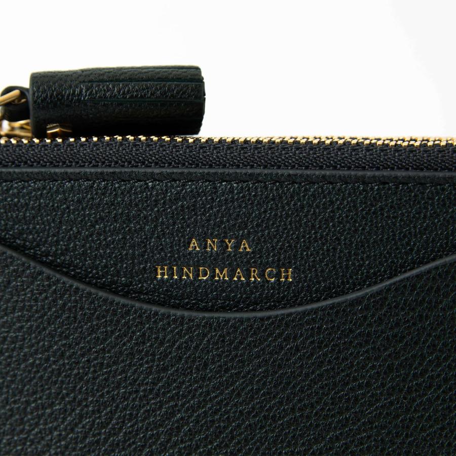 ANYA HINDMARCH アニヤハインドマーチ ブラック二つ折り財布 ANYA HINDMARCH（アニヤ・ハインドマーチ） 財布 二つ折り財布 PEEPING
