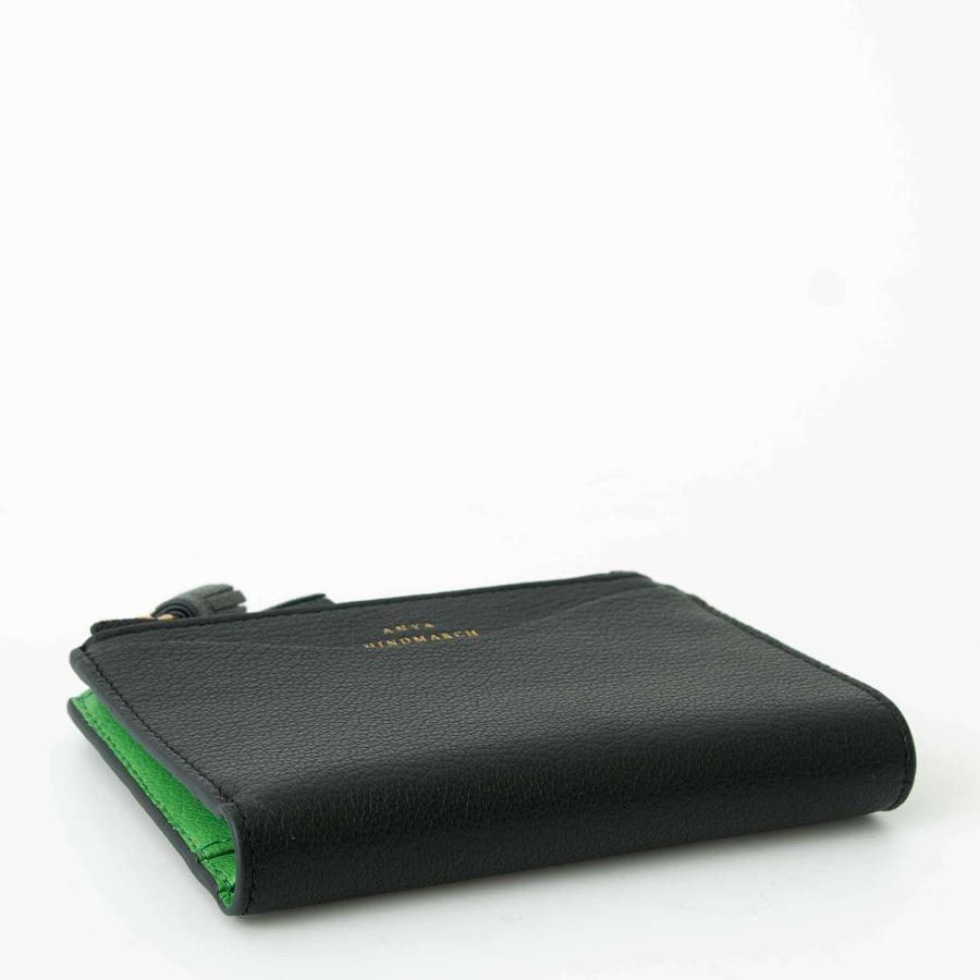 アニヤハインドマーチ ANYA HINDMARCH 財布 二つ折り財布 PEEPING EYES SMALL DOUBLE ZIP WALLET レディース 5050925204873 / 5050925201315 SHINY CAPRAの画像