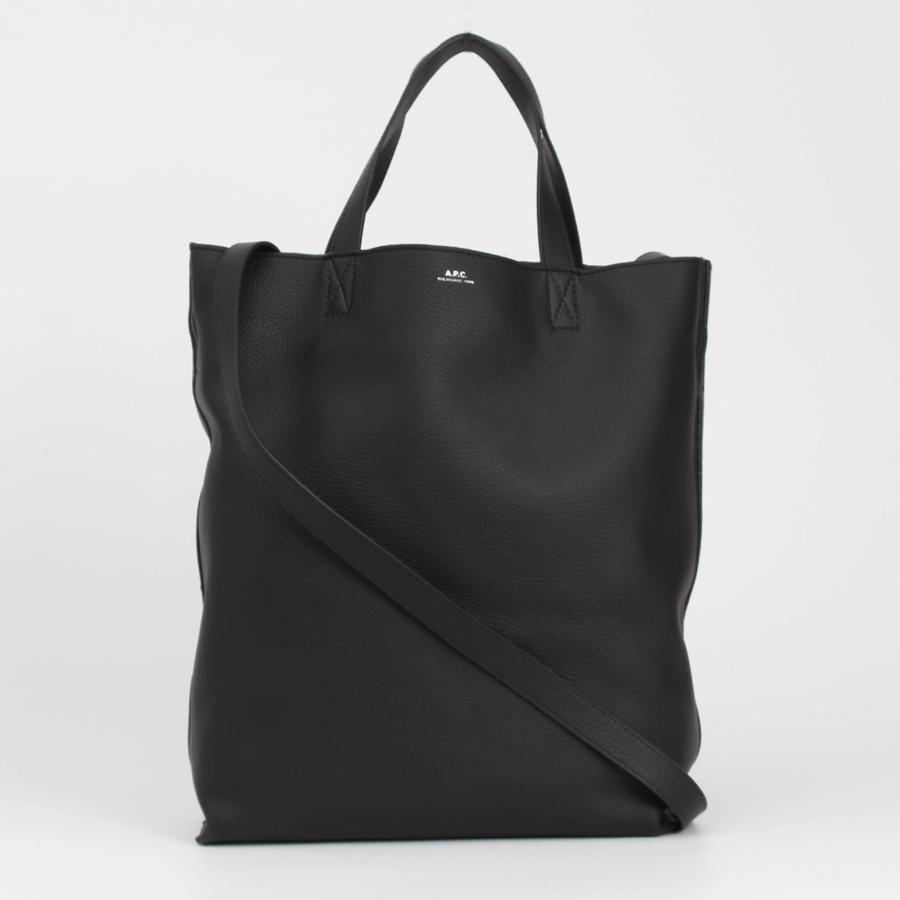 A.P.C. マットブラック トートバッグ A.P.C. アーペーセー バッグ 2WAYトート/ショルダーバッグ CABAS