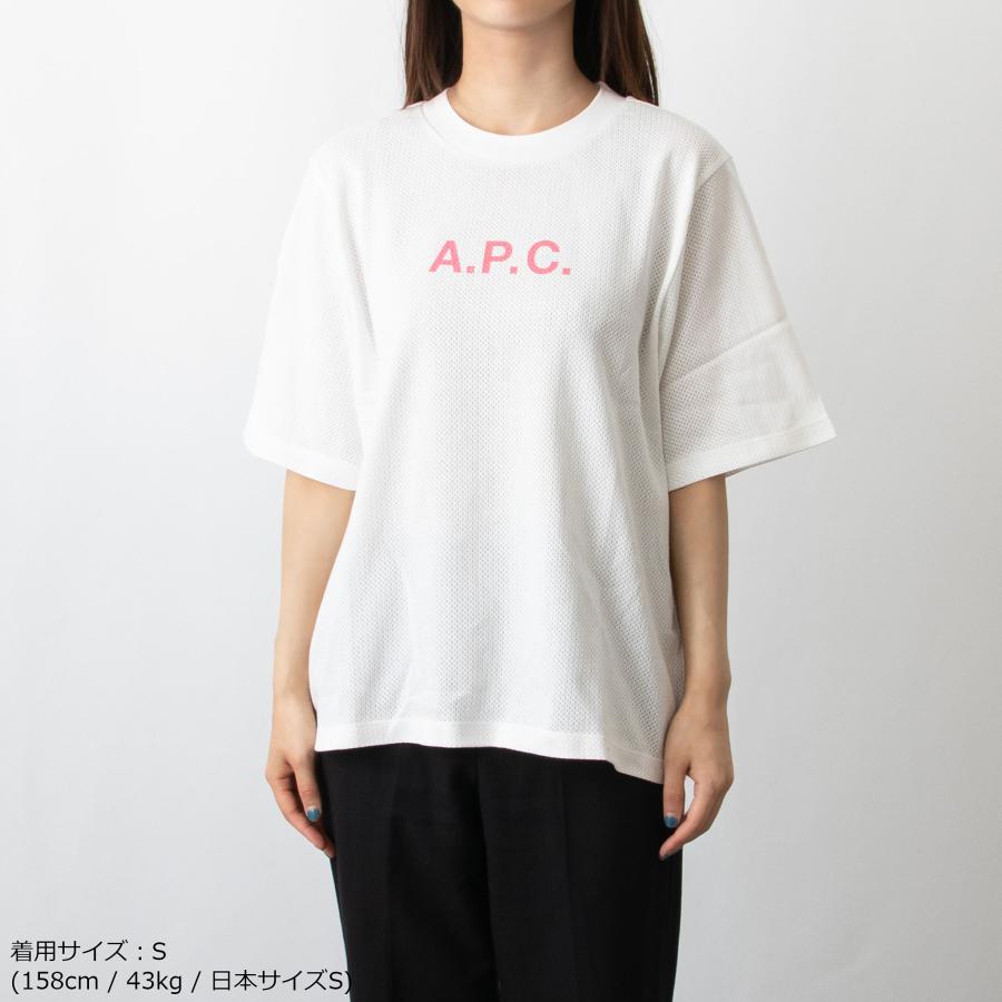 アーペーセー レディース 半袖Tシャツ MAE T-SHIRT COGAF F26179 AAB BLANC