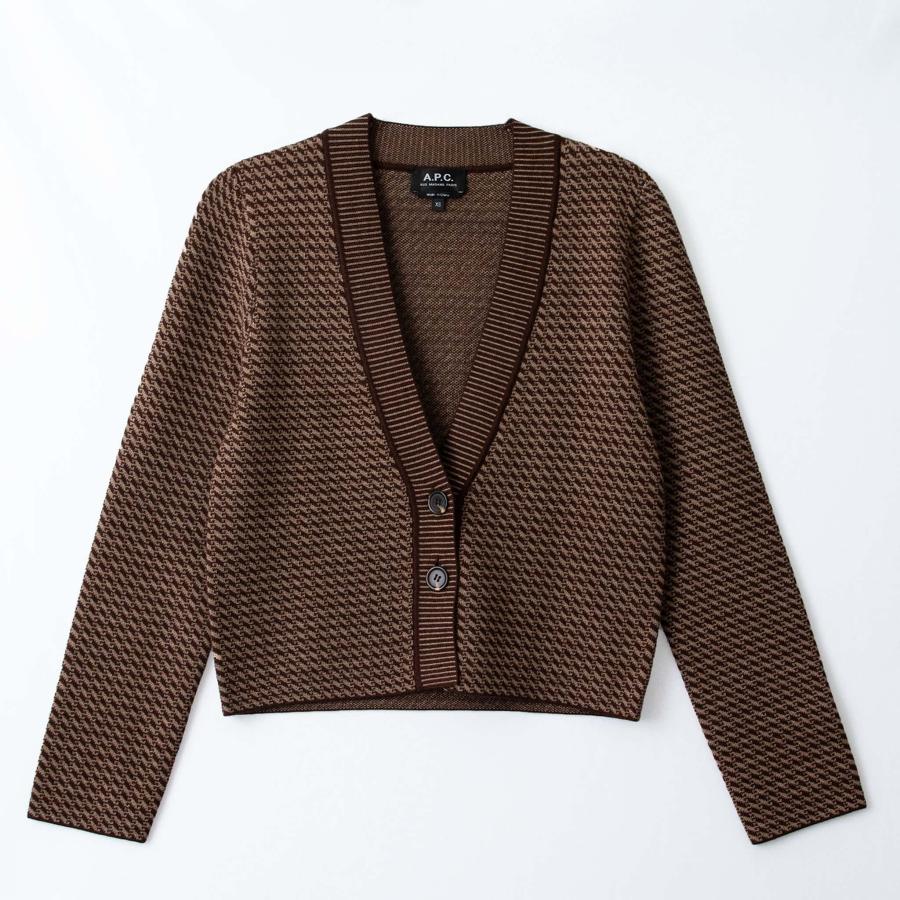 A.P.C. アーペーセー レディース Vネック長袖カーディガン ANNIE A.P.C. アーペーセー レディース Vネック長袖カーディガン ANNIE
