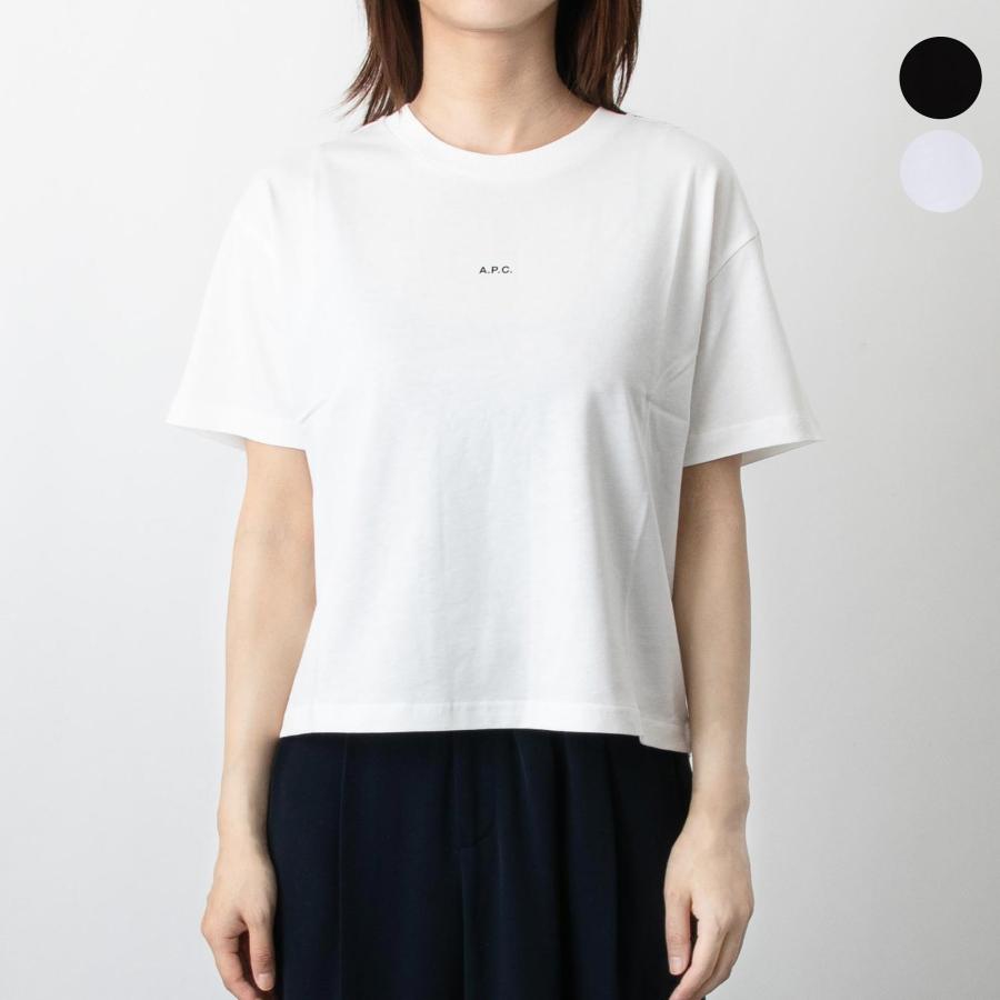 A.P.C. アーペーセー レディース 半袖Tシャツ BOXY MICRO LOGO T A.P.C. アーペーセー レディース 半袖Tシャツ BOXY MICRO LOGO T