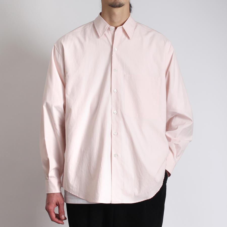 AURALEE オーラリー メンズ 長袖シャツ WASHED FINX TWILL BIG AURALEE オーラリー メンズ 長袖シャツ WASHED FINX TWILL BIG