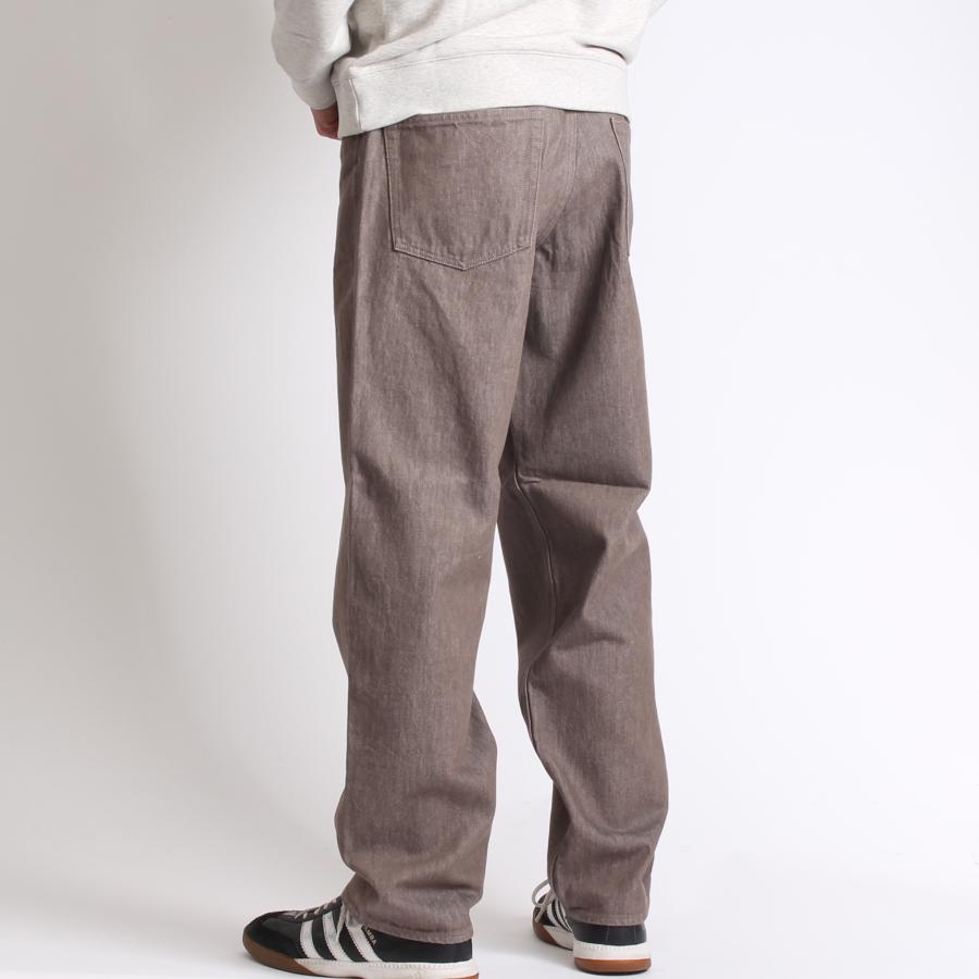 オーラリー AURALEE メンズ ワイドデニムパンツ HARD TWIST BROWN オーラリーパンツモカブラウン32