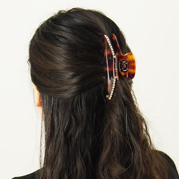 アレクサンドル ドゥ パリ ALEXANDRE DE PARIS ヘアクリップ（ラージサイズ） SAINT GERMAIN HAIR CLIP L  CLASSIQUE 11cm ACCL-7706-08 国内配送