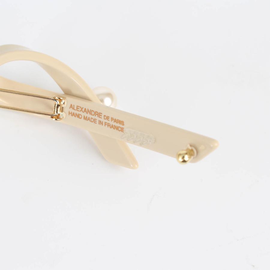 アレクサンドル ドゥ パリ ALEXANDRE DE PARIS バレッタ LES PERLES LUTECE BARRETTE TIGE BOULE TIMELESS ボールピン レディース ATB-17641-04の画像