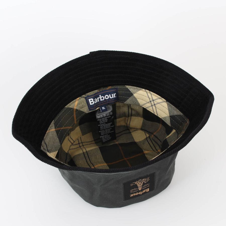 レア　ブラック　美品　Barbour オイルドバケット Barbour（バブアー） 帽子 バケットハット FIELD WAX BUCKET HAT