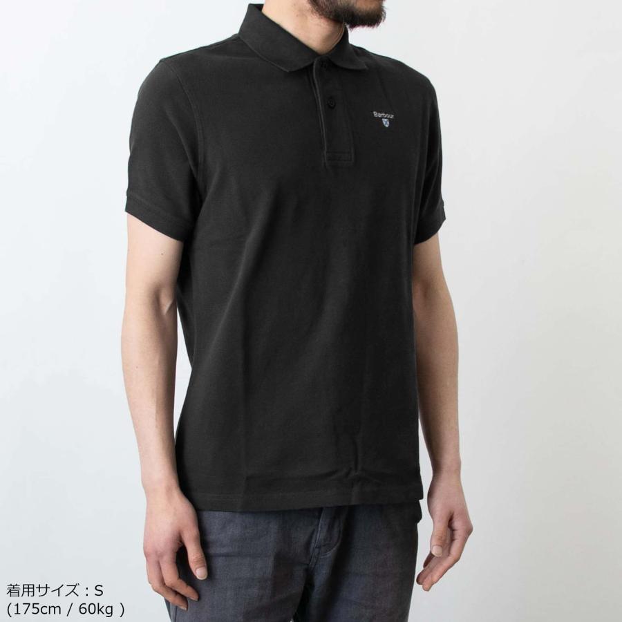 未使用品！バブアー！ポロシャツ！バブアー・オリジナル・スポーツ・ポロ！黒！M Barbour（バブアー） 半袖ポロシャツ SPORTS POLO SHIRT ロゴ スポーツ
