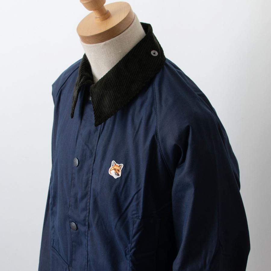 バブアー×メゾン キツネ BARBOUR × MAISON KITSUNE コラボ メンズ ジャケット BEAUFORT WAX ビューフォート フォックスロゴ ワックス コットン MWX2246｜chgardens｜08