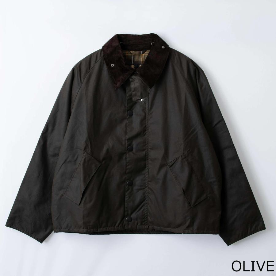 バブアー BARBOUR オイルドコットンジャケット OS TRANSPORT WAX JACKET トランスポート ワックス ショート ジャケット オーバーサイズフィット メンズ MWX1678の画像