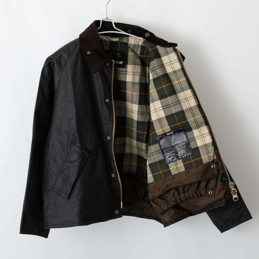 バブアー BARBOUR オイルドコットンジャケット OS TRANSPORT WAX JACKET トランスポート ワックス ショート ジャケット オーバーサイズフィット メンズ MWX1678の画像