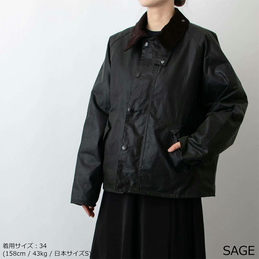 バブアー BARBOUR オイルドコットンジャケット OS TRANSPORT WAX JACKET トランスポート ワックス ショート ジャケット オーバーサイズフィット メンズ MWX1678の画像
