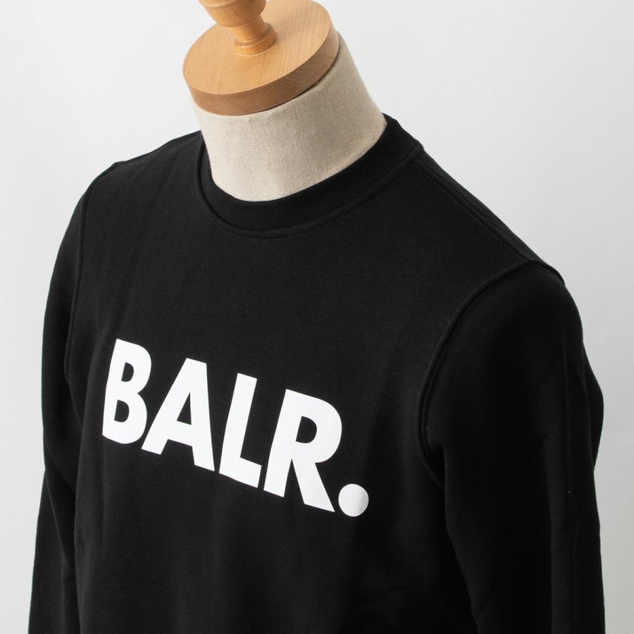BALR.（ボーラー） BALR スウェット ブラック BRAND STRAIGHT CREWNECK