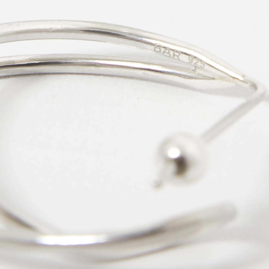 BAR JEWELLERY シルバーピアス BAR Jewellery CROSSED PATHS ピアス｜トゥモローランド 公式通販