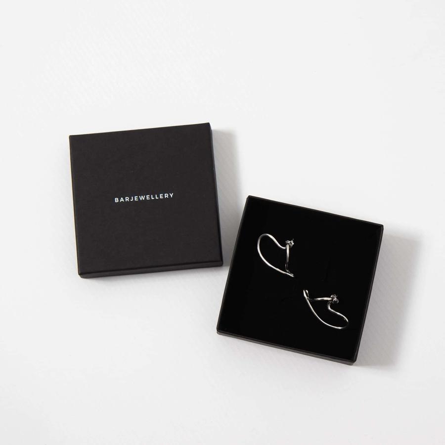 【美品・箱付】BAR JEWELLERY バージュエリー スクリューピアス BAR JEWELLERY（バージュエリー） ピアス DANCING HEARTS EARRINGS