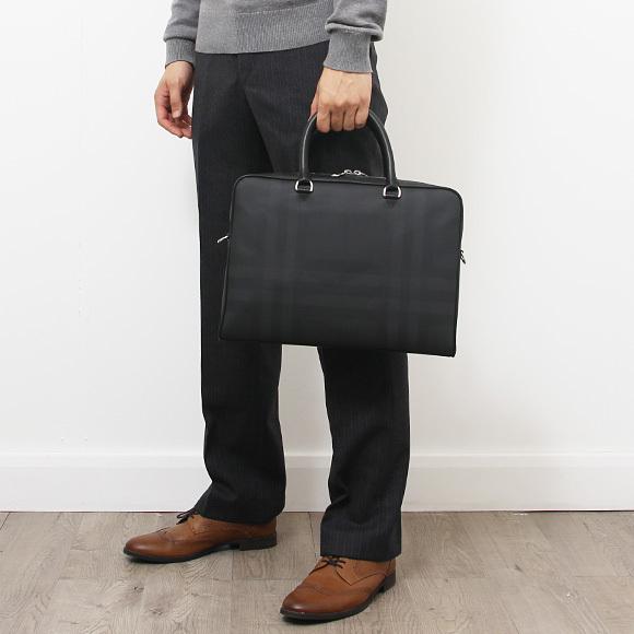 バーバリー Burberry バッグ ブリーフケース ビジネスバッグ 鞄 ビジネス メンズ 男性 男性用レザー 革 本革 ダークブラウン 茶 ブラウン フラップ式 Comunidadplanetaazul Com