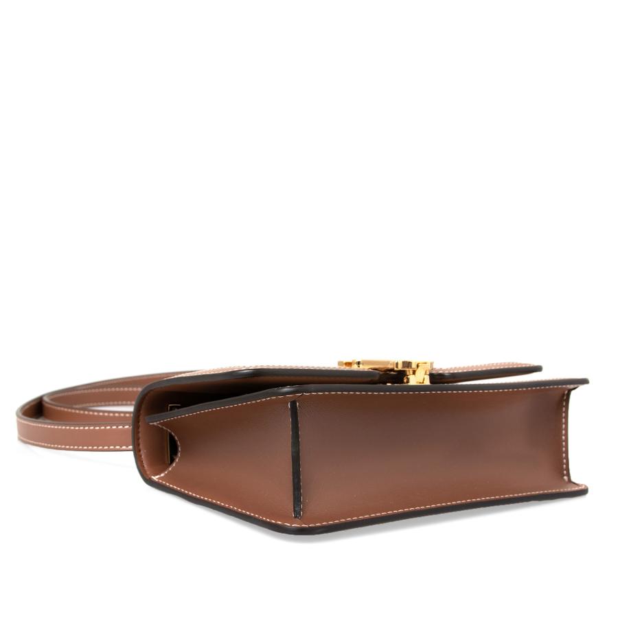 未使用 展示品 バーバリー BURBERRY スモール TB バッグ ショルダー レザー ブラウン 8059518 VLP 90212152 BURBERRY（バーバリー） バッグ レディース ショルダーバッグ MN TB