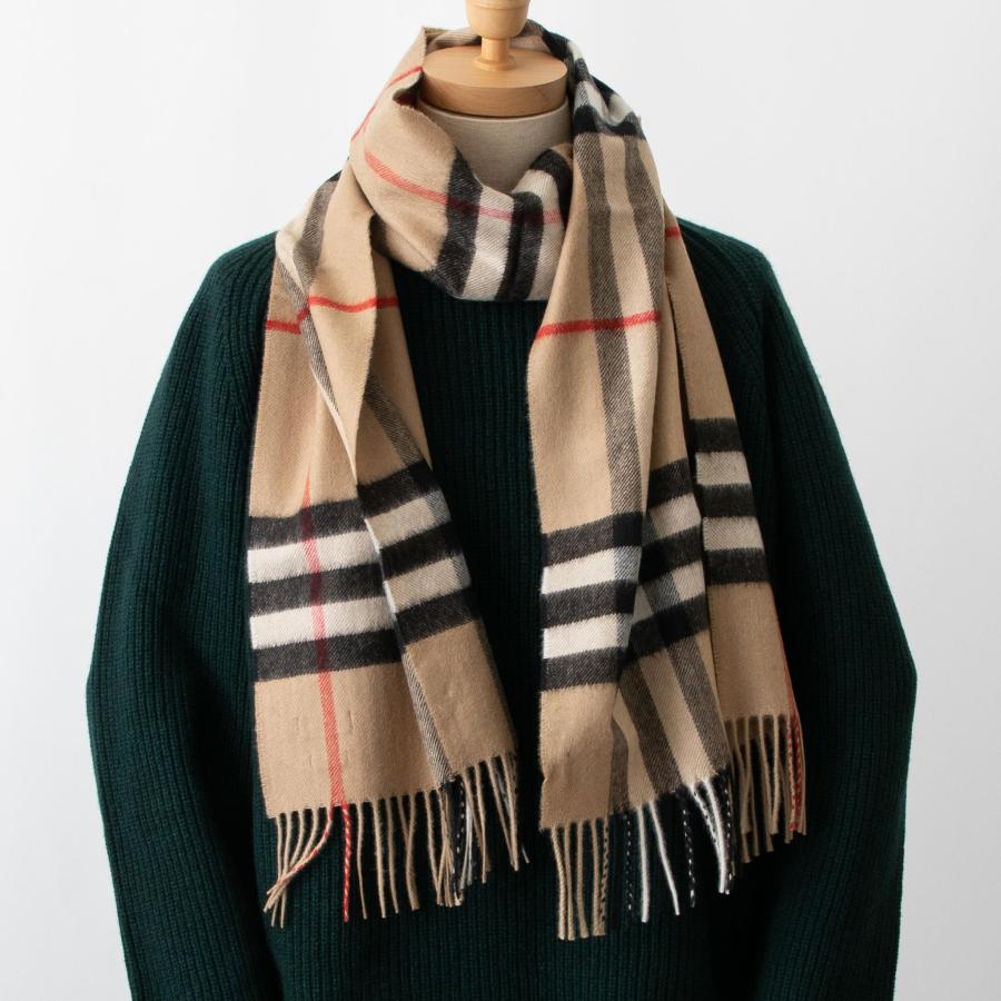 BURBERRY バーバリー カシミアマフラー(カシミヤ) GIANT CHK BURBERRY バーバリー カシミアマフラー(カシミヤ) GIANT CHK