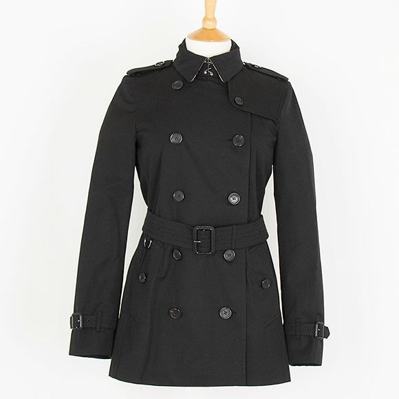 バーバリー Burberry アウター レディース トレンチコート ブラック 黒 Wkensington Short Dk Black r Rtw1164 Chelseagardensuk 通販 Yahoo ショッピング