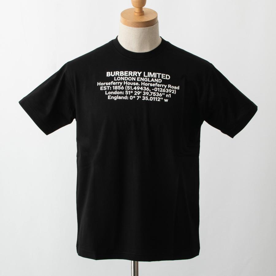 バーバリー BURBERRY レディース Tシャツ ブラック CARRICK_J40 80246281 LTD:113839 A1189