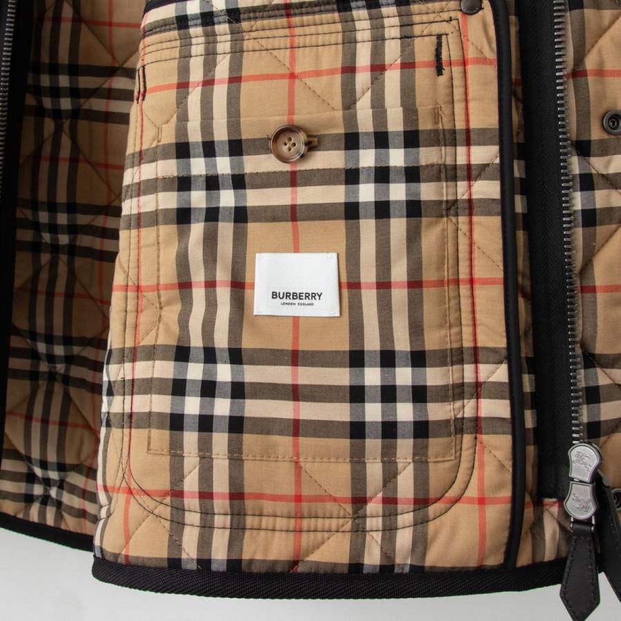 BURBERRY バーバリー メンズ キルティングベスト ブラック BURBERRY バーバリー メンズ キルティングベスト ブラック