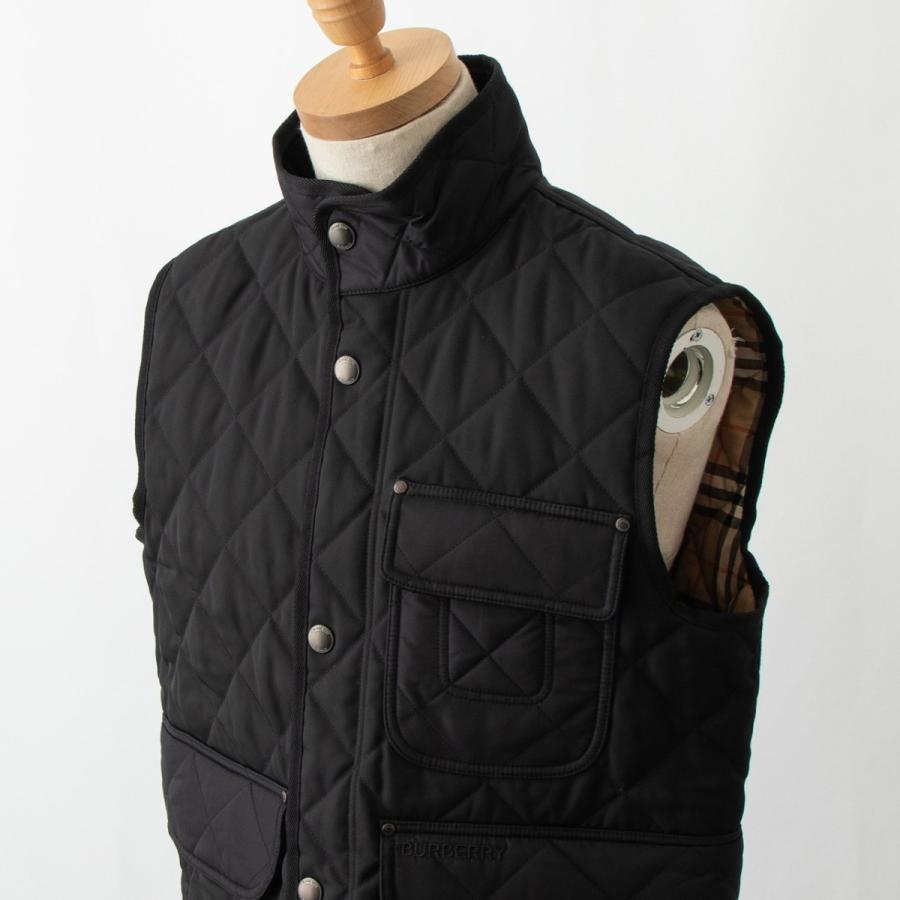 BURBERRY バーバリー メンズ キルティングベスト ブラック BURBERRY バーバリー メンズ キルティングベスト ブラック