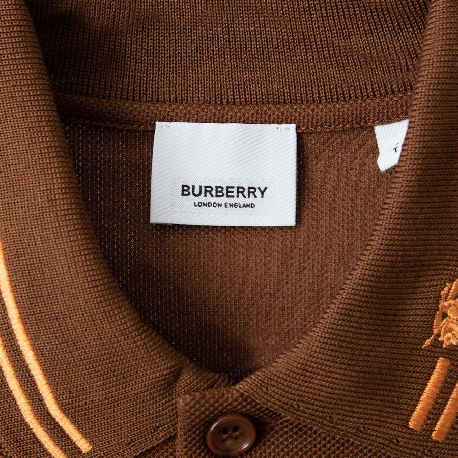 バーバリー BURBERRY メンズ 半袖ポロシャツ MANOR モノグラムモチーフ コットン ポロシャツ 80707761 121046 A8900 DARK BIRCH BROWN｜chgardens｜07