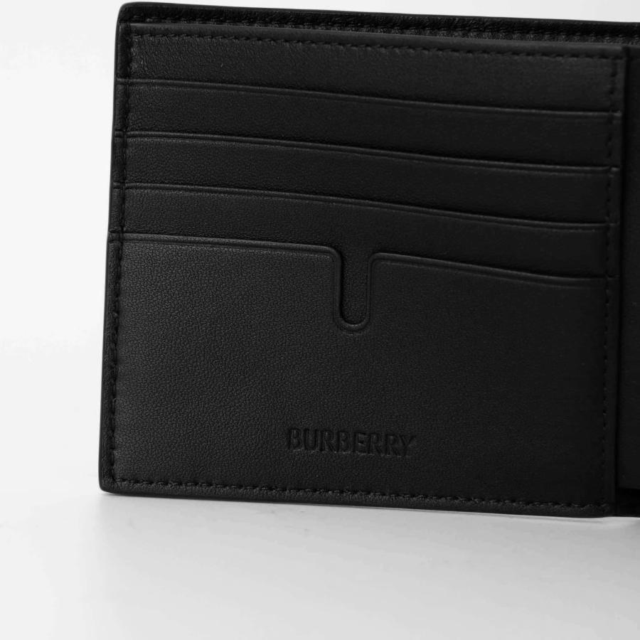小銭入れ BURBERRY 黒 アウトレット】BURBERRY バーバリー 2つ折り財布 小銭入れ付き