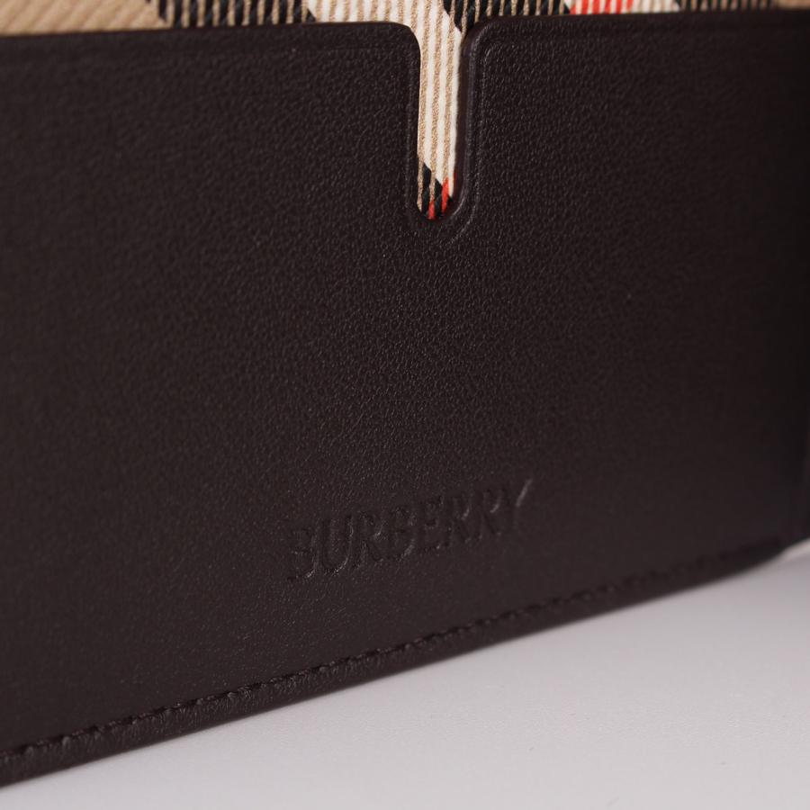 バーバリー BURBERRY 財布 二つ折り財布 REG CC BILL ポップチェック バイフォールドウォレット メンズ 81189831 8LT:166983の画像