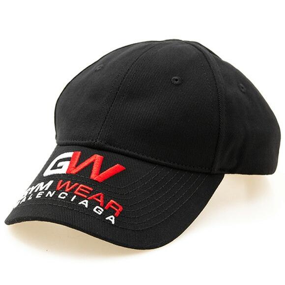 BALENCIAGA バレンシアガ 帽子 キャップ ブラック HAT GYM WEAR BALENCIAGA バレンシアガ 帽子 キャップ ブラック HAT GYM WEAR