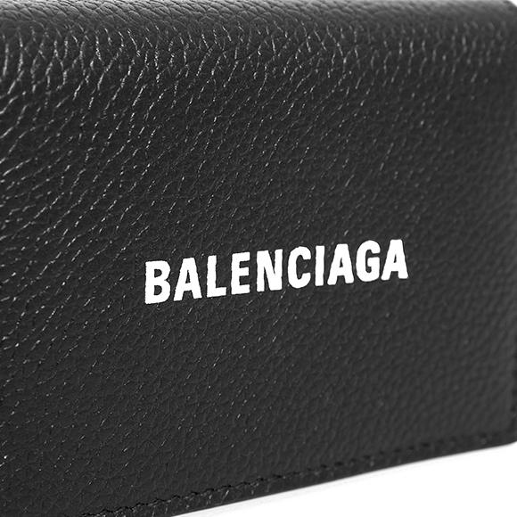 バレンシアガ BALENCIAGA 財布 メンズ 三つ折り財布 ブラック CASH MINI WALLET キャッシュ 594312 1IZI3 1090 BLACK/L WHITE｜chgardens｜06