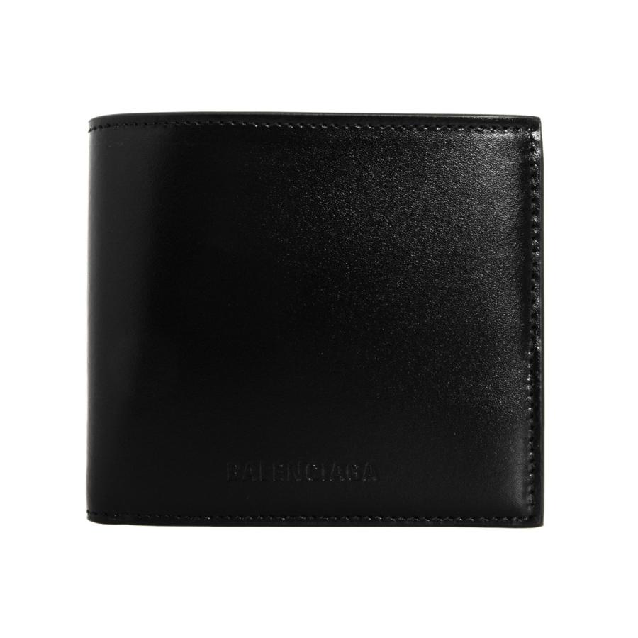 バレンシアガ BALENCIAGA 財布 メンズ 二つ折り財布（小銭入れ付き） ブラック ESSENTIAL SQUARE FOLDED COIN  WALLET 664038 23VMY 1081 BLACK/SILVER : blc-slg0417 : ChelseagardensUK - 通販 