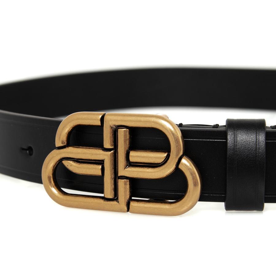 バレンシアガ BALENCIAGA レディース ベルト ブラック BB THIN BELT BB ベルト 581690 1CH04 1000 BLACK