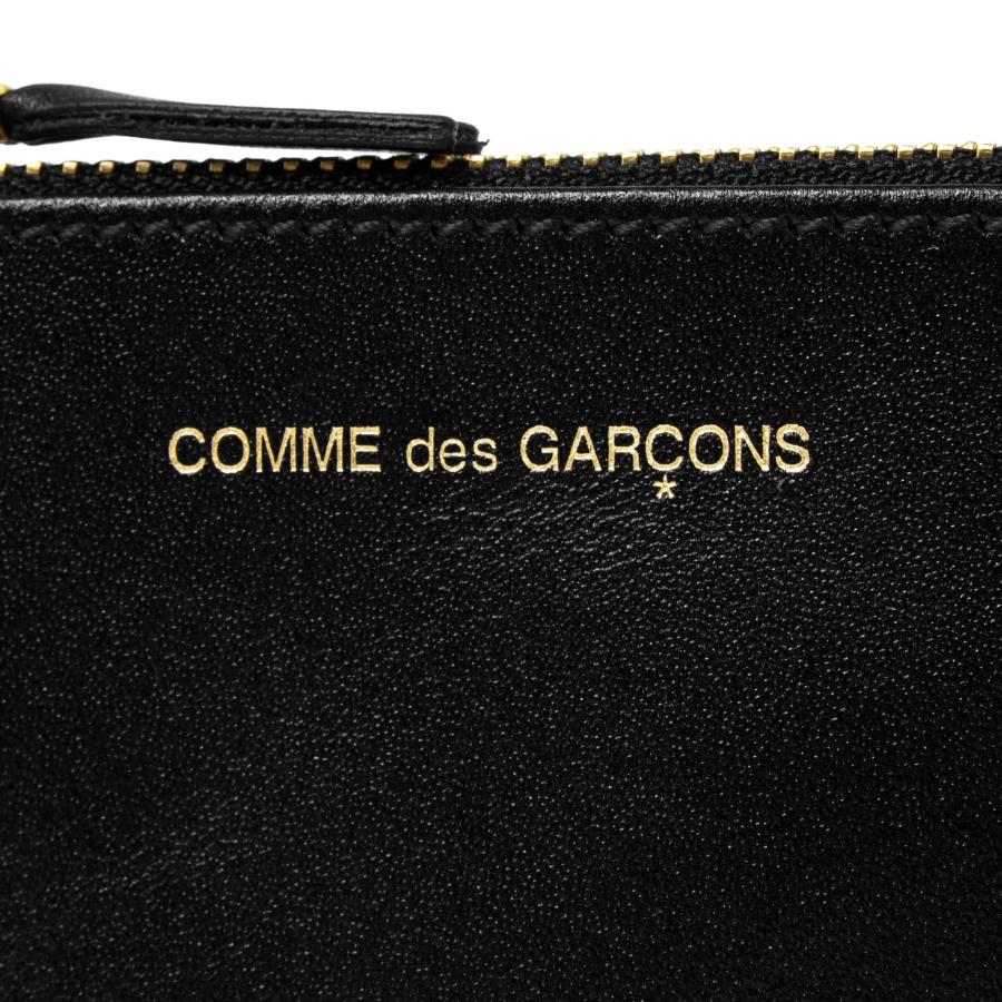 新品 コムデギャルソン ジップ レザー ポーチ 黒 ホリデー コレクション COMME des GARCONS コムデギャルソン DES 財布 ポーチ/コインケース