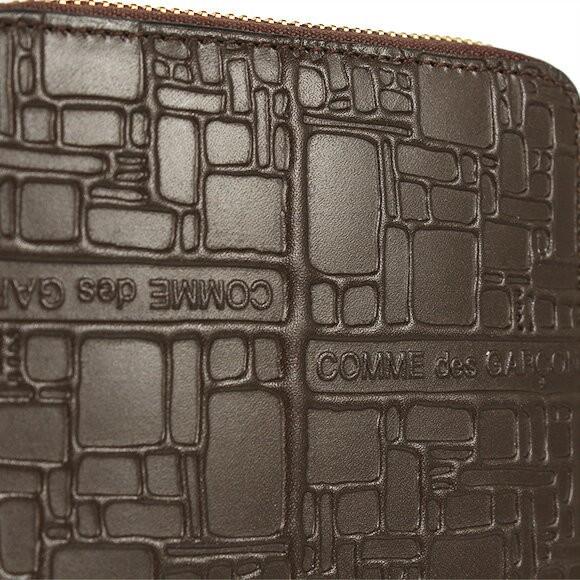 コムデギャルソン COMME DES GARCONS 財布 レディース メンズ ラウンドファスナー二つ折り財布 EMBOSSED LOGOTYPE エンボス ロゴタイプ SA2100EL｜chgardens｜07